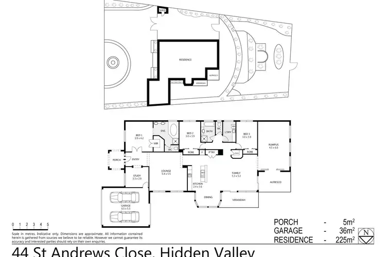 Floorplan of Homely house listing, 44 St Andrews Close, Hidden Valley VIC 3756