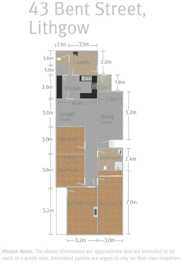 Floorplan of Homely house listing, 43 Bent Street, Lithgow NSW 2790