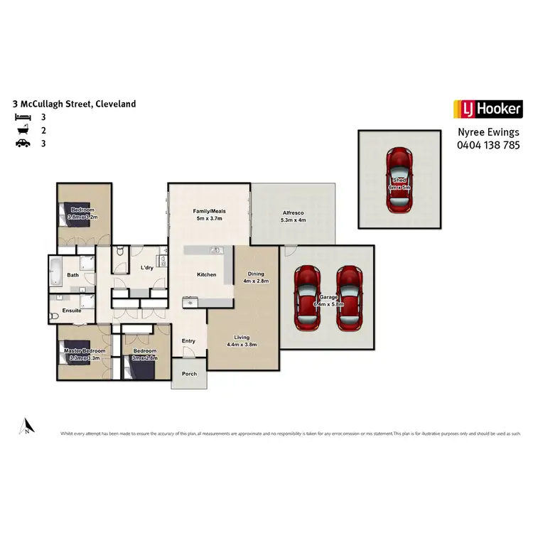 Floorplan of Homely house listing, 3 McCullagh Street, Cleveland QLD 4163