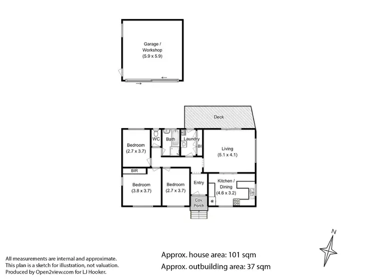 Floorplan of Homely house listing, 75 Walker Crescent, Bridgewater TAS 7030