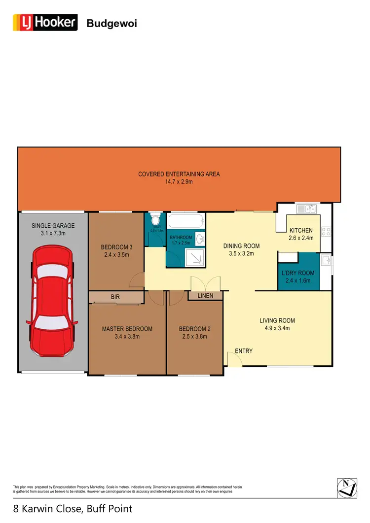 Floorplan of Homely house listing, 8 Karwin Close, Buff Point NSW 2262