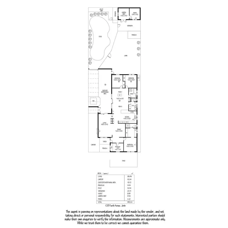 Floorplan of Homely house listing, 108 Fourth Avenue, Joslin SA 5070