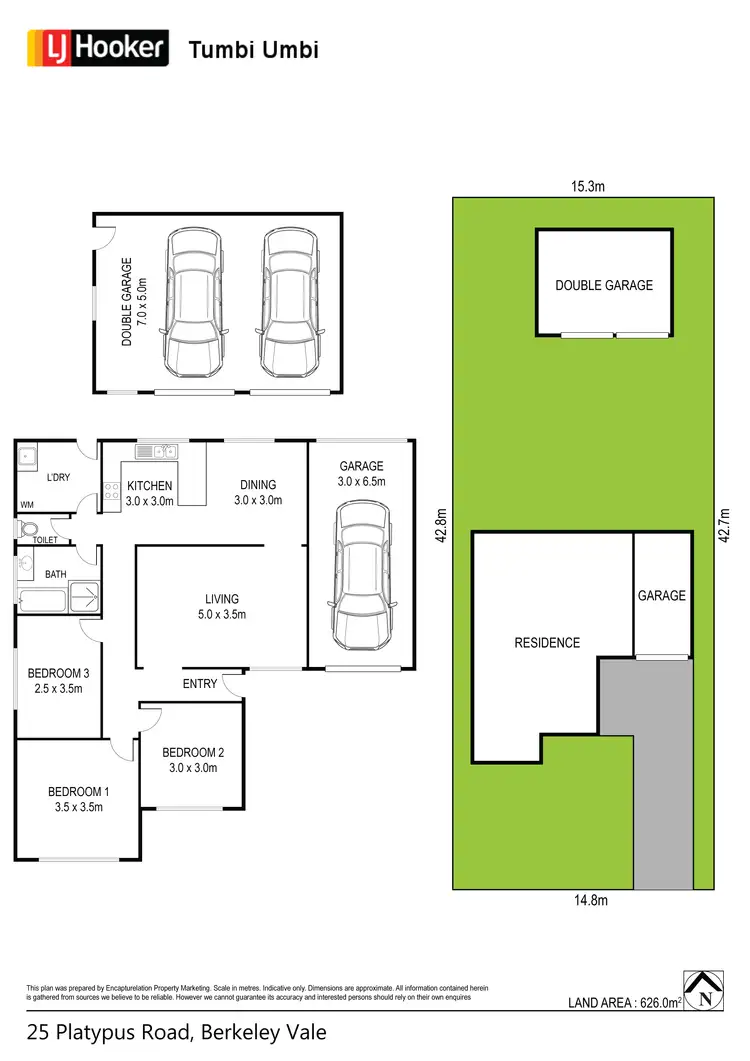 Floorplan of Homely house listing, 25 Platypus Road, Berkeley Vale NSW 2261