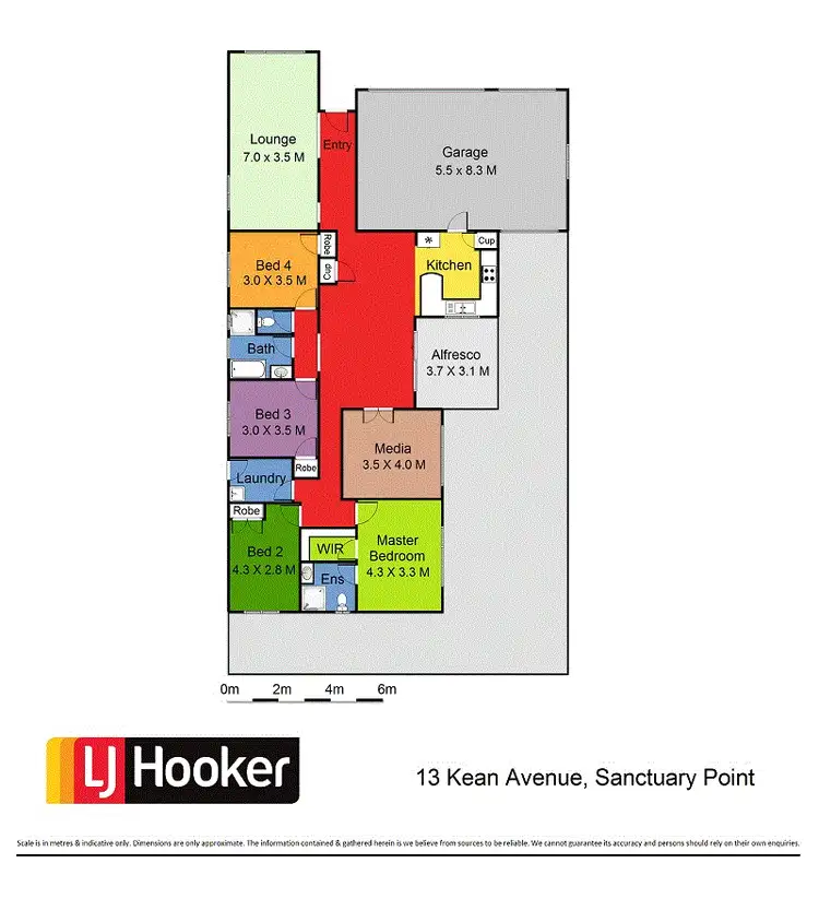 Floorplan of Homely house listing, 13 Kean Avenue, Sanctuary Point NSW 2540