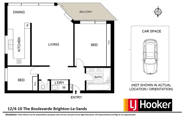 Floorplan of Homely unit listing, 12/4-10 The Boulevarde, Brighton-le-sands NSW 2216