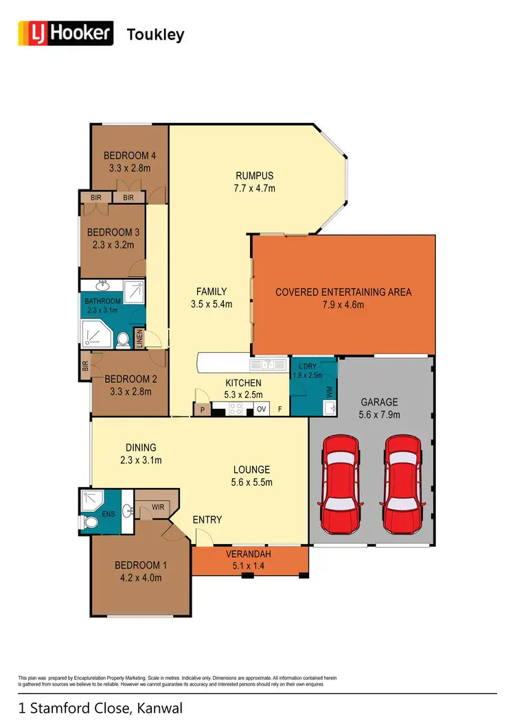 Floorplan of Homely house listing, 1 Stamford Close, Kanwal NSW 2259