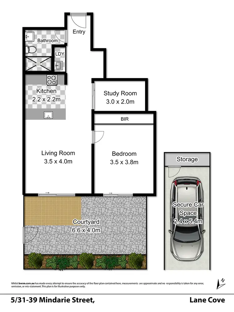 Floorplan of Homely unit listing, 5/31-39 Mindarie Street, Lane Cove NSW 2066
