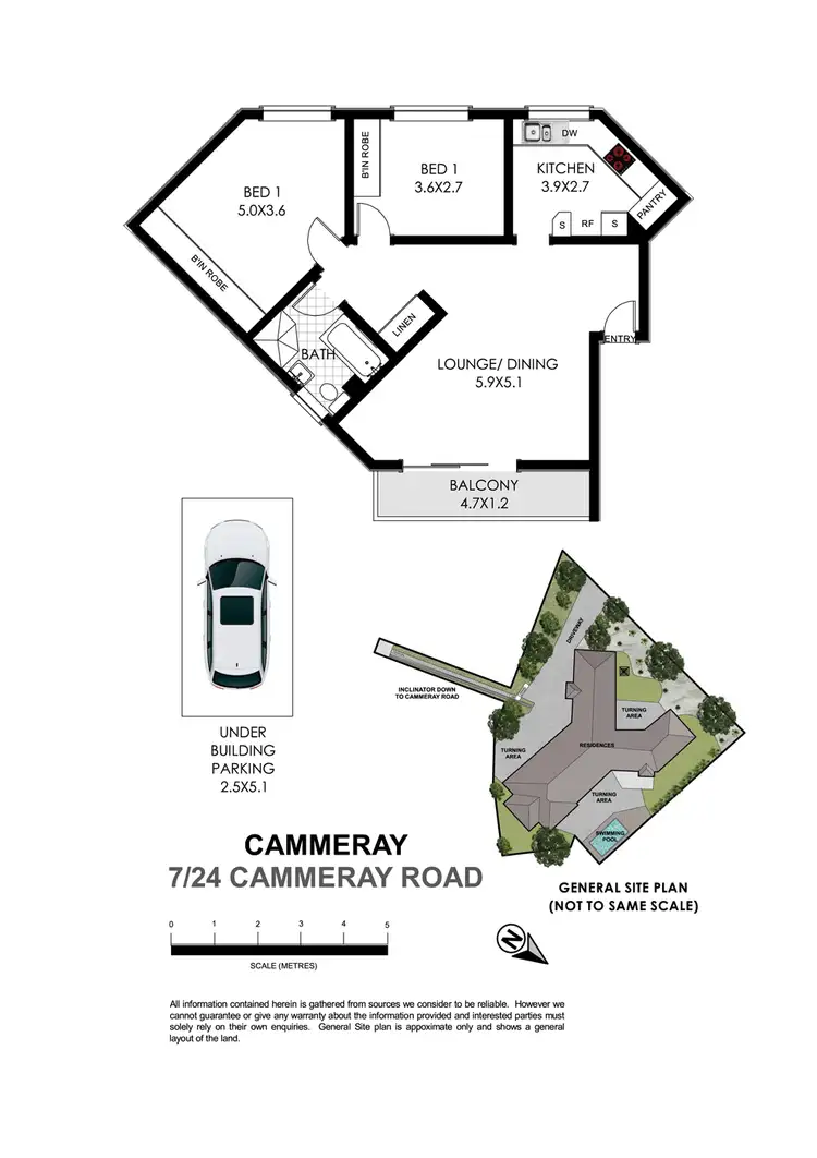 Floorplan of Homely unit listing, 7/24 Cammeray Road, Cammeray NSW 2062