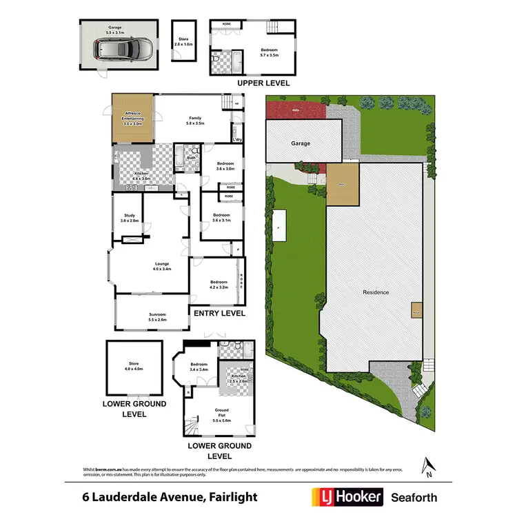 Floorplan of Homely house listing, 6 Lauderdale Avenue, Fairlight NSW 2094