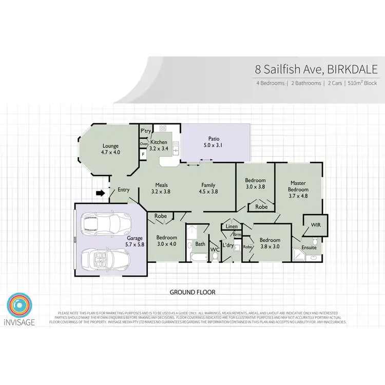 Floorplan of Homely house listing, 8 Sailfish Avenue, Birkdale QLD 4159