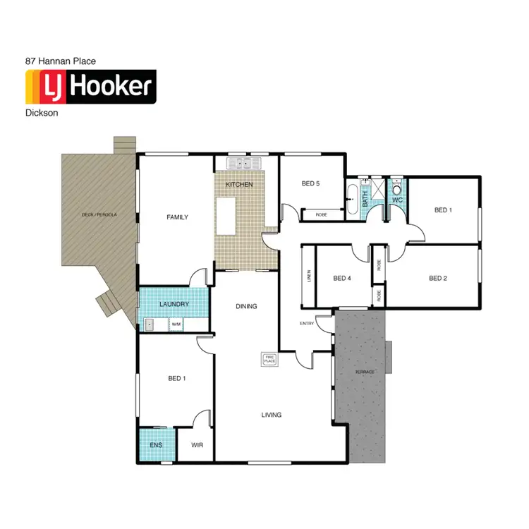 Floorplan of Homely house listing, 87 Hannan Place, Ainslie ACT 2602