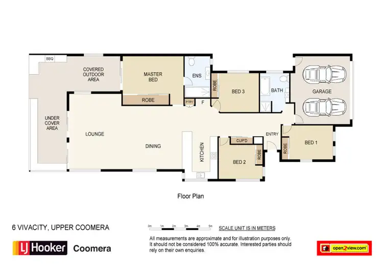 Floorplan of Homely house listing, 6 Vivacity Drive, Upper Coomera QLD 4209