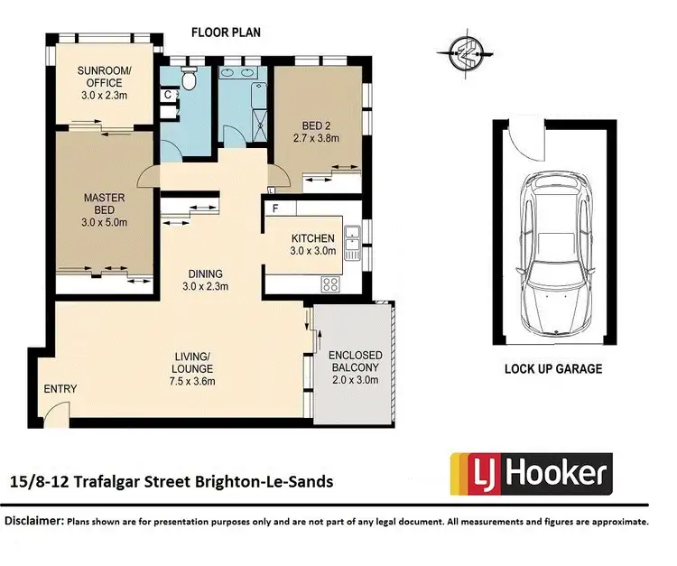 Floorplan of Homely unit listing, 15/8-12 Trafalgar Street, Brighton-le-sands NSW 2216