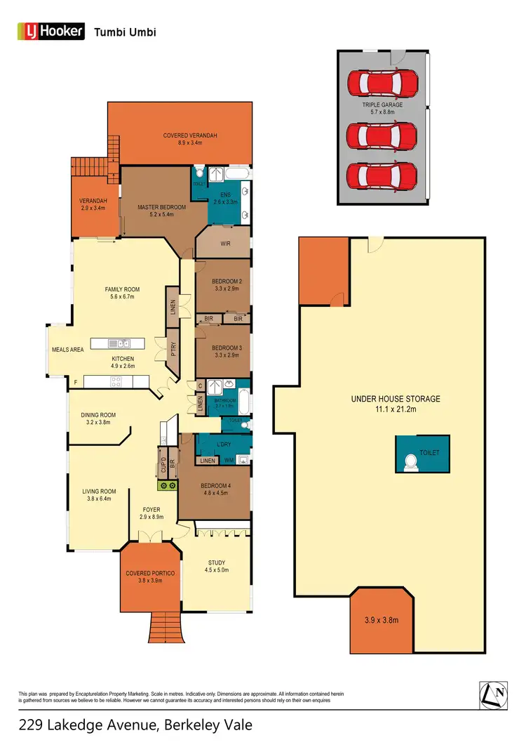 Floorplan of Homely house listing, 229 Lakedge Avenue, Berkeley Vale NSW 2261