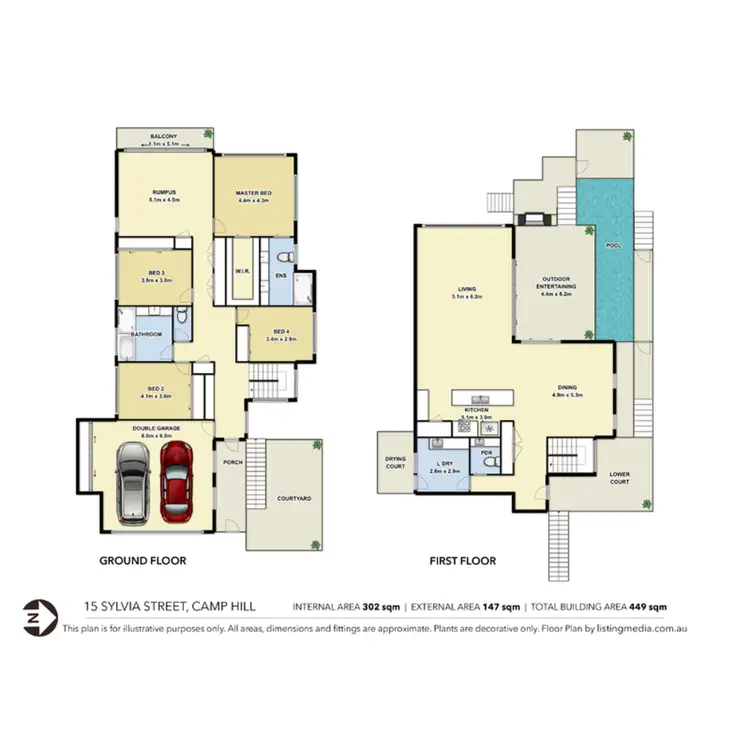 Floorplan of Homely house listing, 15 Sylvia Street, Camp Hill QLD 4152