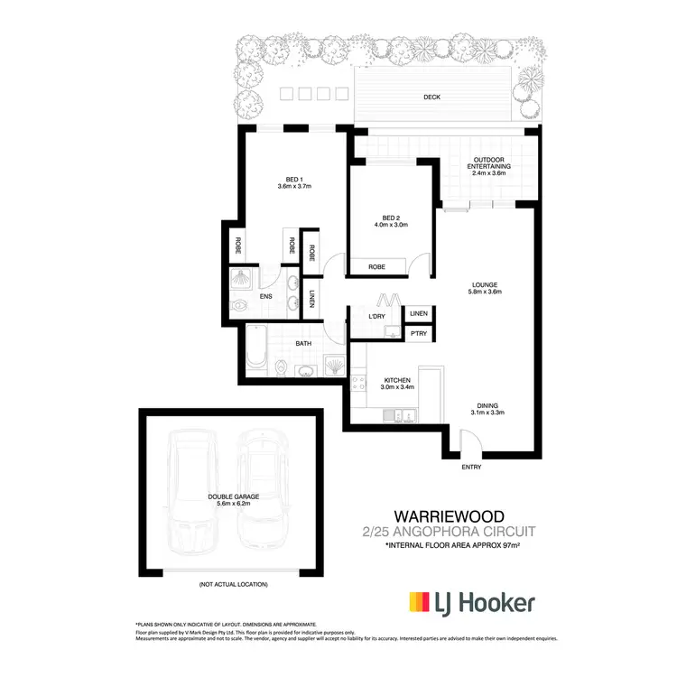 Floorplan of Homely apartment listing, 2/25 Angophora Circuit, Warriewood NSW 2102