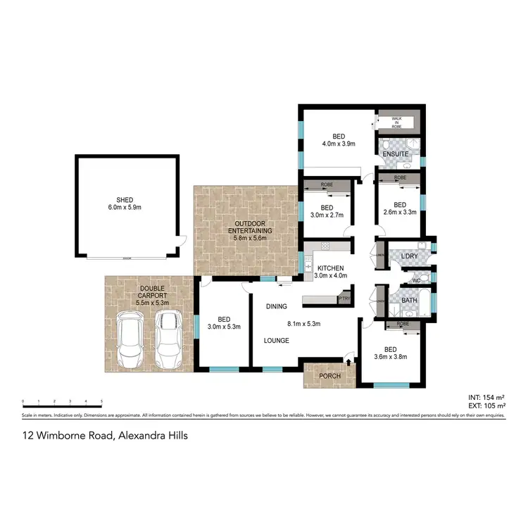 Floorplan of Homely house listing, 12 Wimborne Road, Alexandra Hills QLD 4161