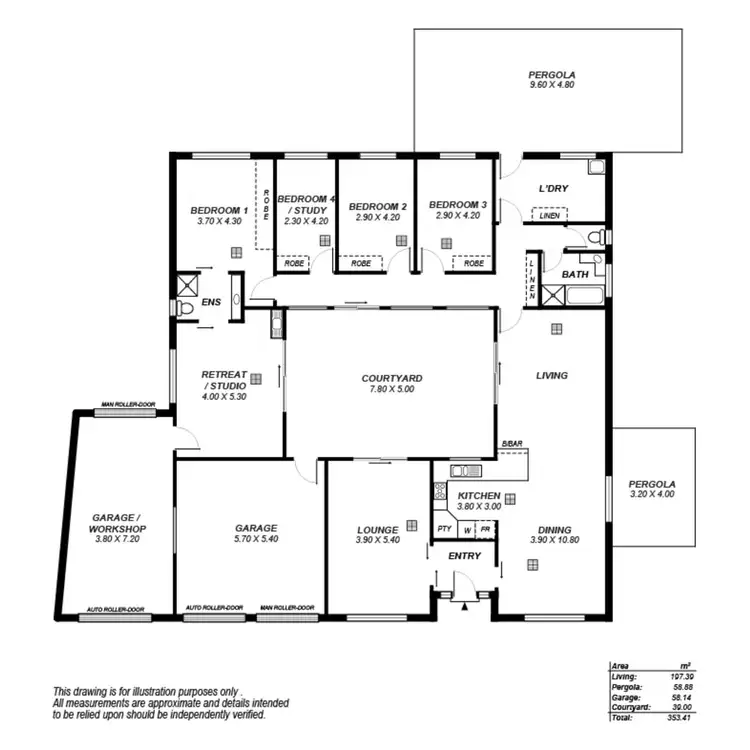 Floorplan of Homely house listing, 4 Orange Grove Circuit, Dernancourt SA 5075