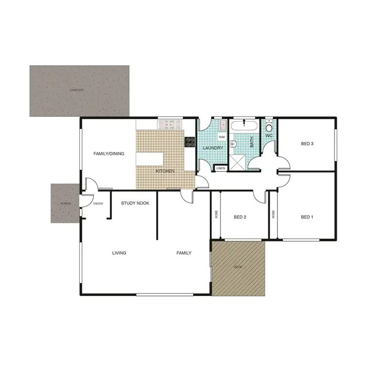 Floorplan of Homely house listing, 7 McCarthy Place, Charnwood ACT 2615