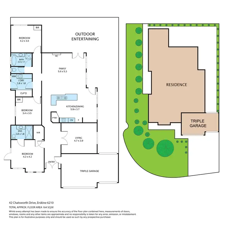 Floorplan of Homely house listing, 42 Chatsworth Drive, Erskine WA 6210