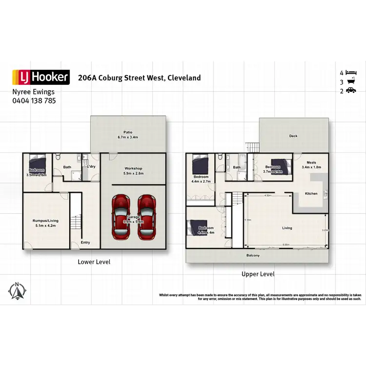 Floorplan of Homely house listing, 206A Coburg Street West, Cleveland QLD 4163
