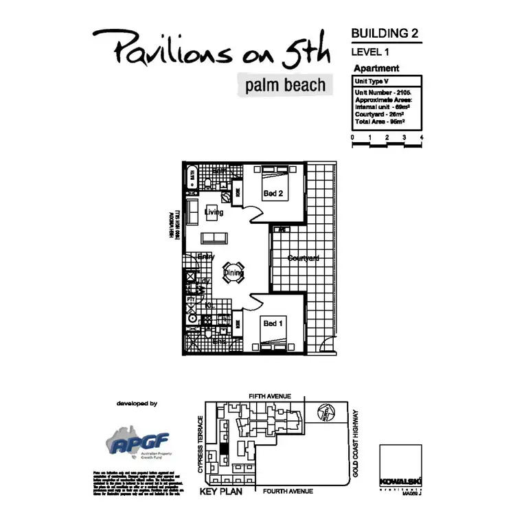 Floorplan of Homely unit listing, 2105/10 Fifth Avenue, Palm Beach QLD 4221