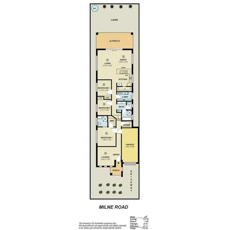 Floorplan of Homely house listing, 536A Milne Road, Redwood Park SA 5097