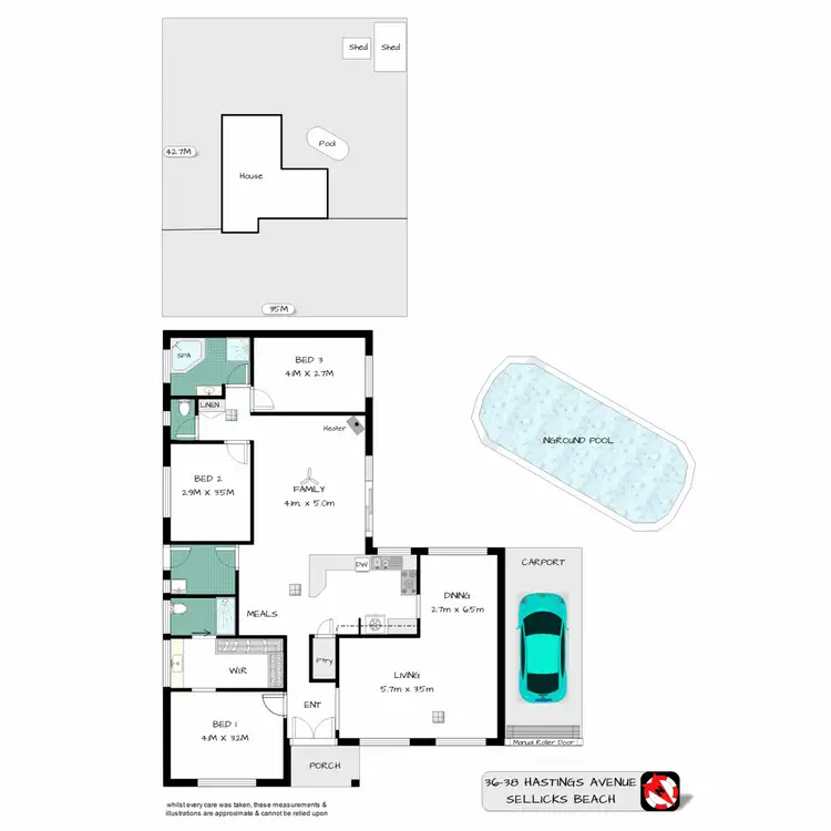 Floorplan of Homely house listing, 36 - 38 Hastings Avenue, Sellicks Beach SA 5174