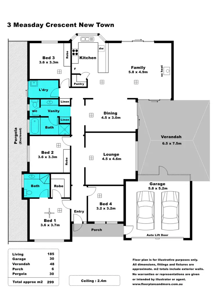 Floorplan of Homely house listing, 3 Measday Crescent, Kadina SA 5554