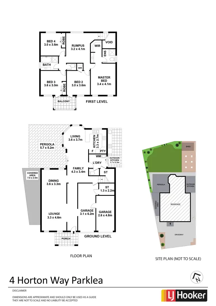 Floorplan of Homely house listing, 4 Horton Way, Parklea NSW 2768