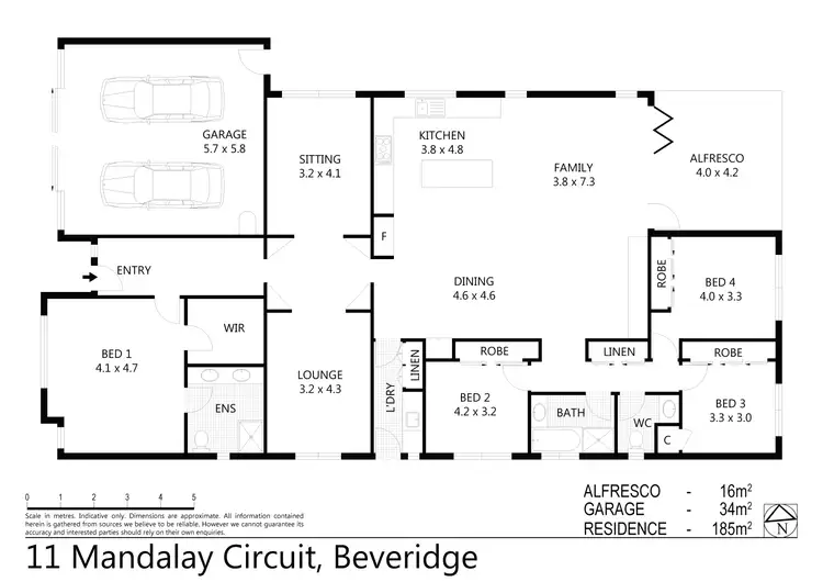Floorplan of Homely house listing, 11 Mandalay Circuit, Beveridge VIC 3753