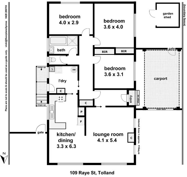 Floorplan of Homely house listing, 109 Raye Street, Tolland NSW 2650