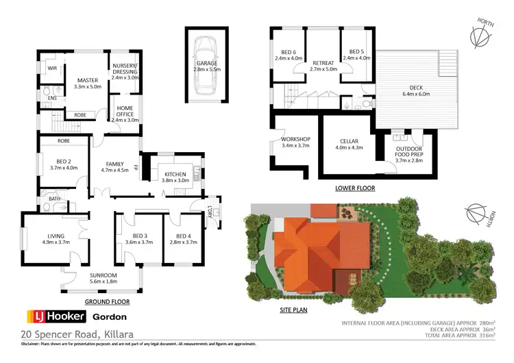 Floorplan of Homely house listing, 20 Spencer Road, Killara NSW 2071