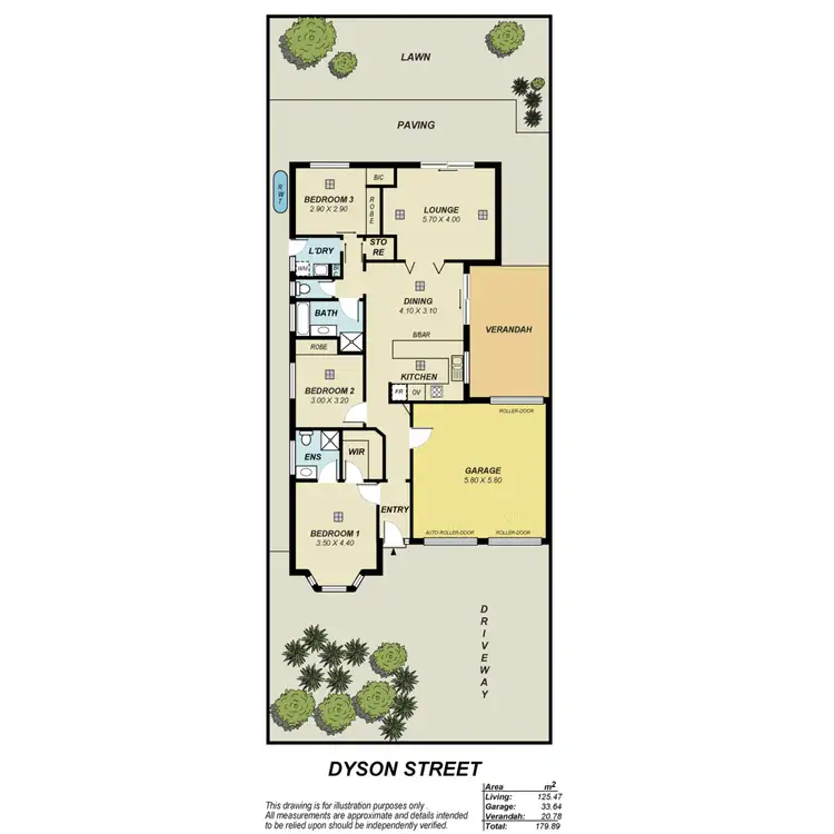 Floorplan of Homely house listing, 9 Dyson Street, Evanston SA 5116