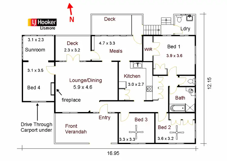 Floorplan of Homely house listing, 204 High Street, Lismore Heights NSW 2480