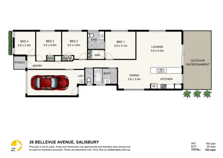 Floorplan of Homely house listing, 26 Bellevue Avenue, Salisbury QLD 4107
