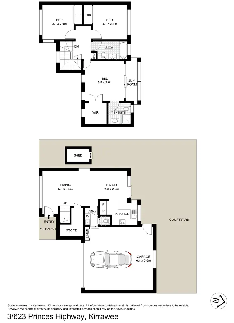Floorplan of Homely townhouse listing, 3/623 Princes Highway, Kirrawee NSW 2232