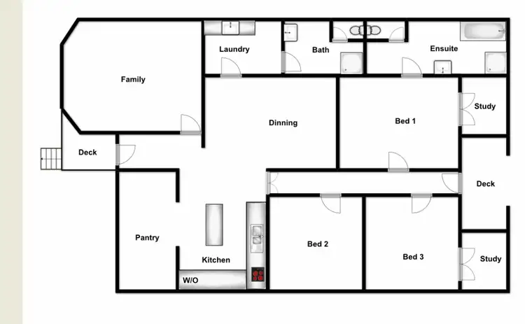 Floorplan of Homely house listing, 25A Main Street, Clunes NSW 2480