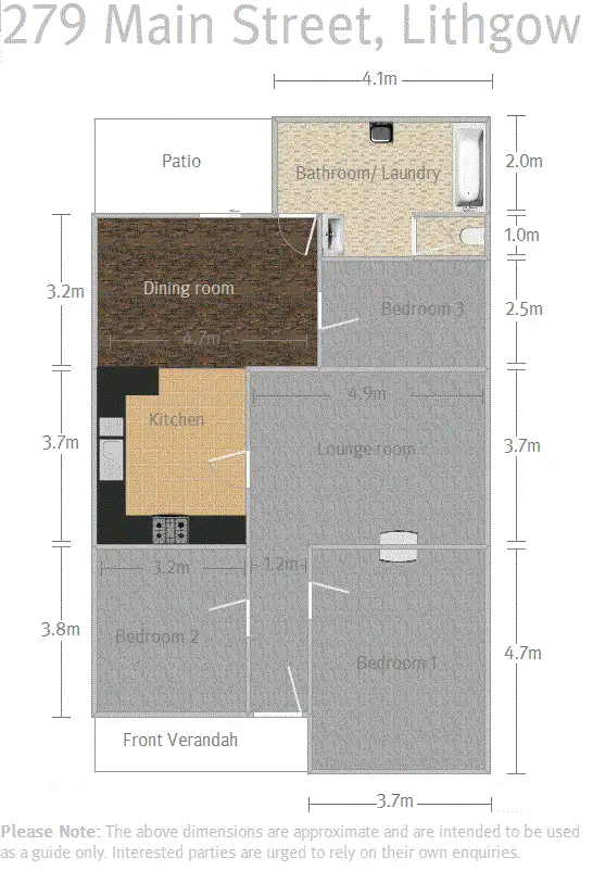 Floorplan of Homely house listing, 279 Main Street, Lithgow NSW 2790