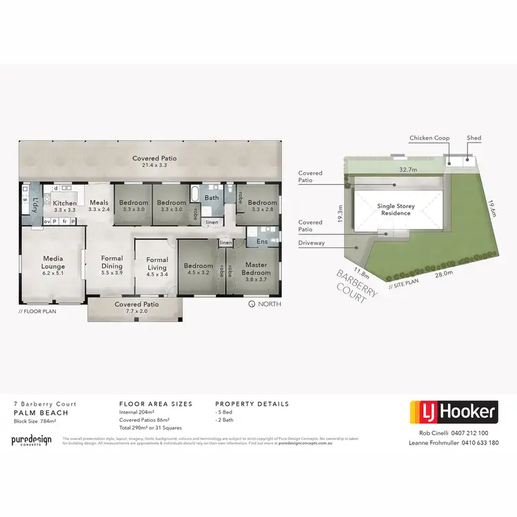 Floorplan of Homely house listing, 7 Barberry Court, Palm Beach QLD 4221