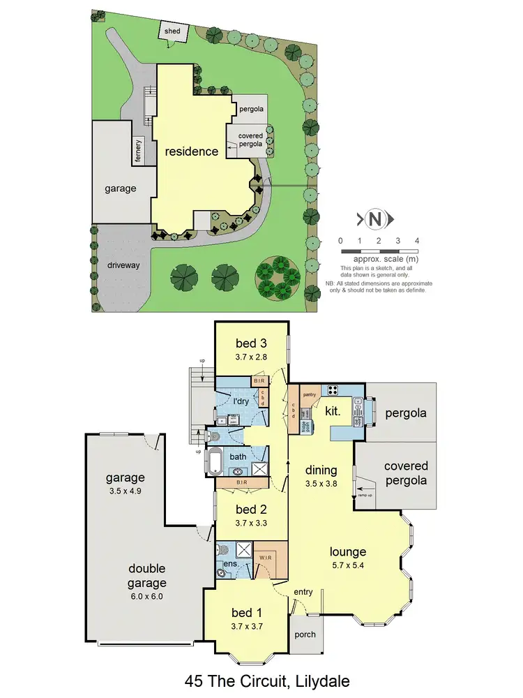 Floorplan of Homely house listing, 45 The Circuit, Lilydale VIC 3140