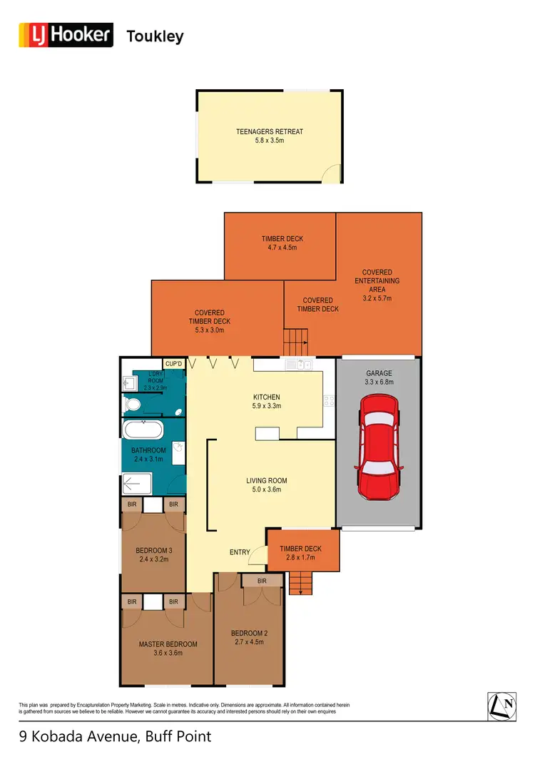 Floorplan of Homely house listing, 9 Kobada Avenue, Buff Point NSW 2262