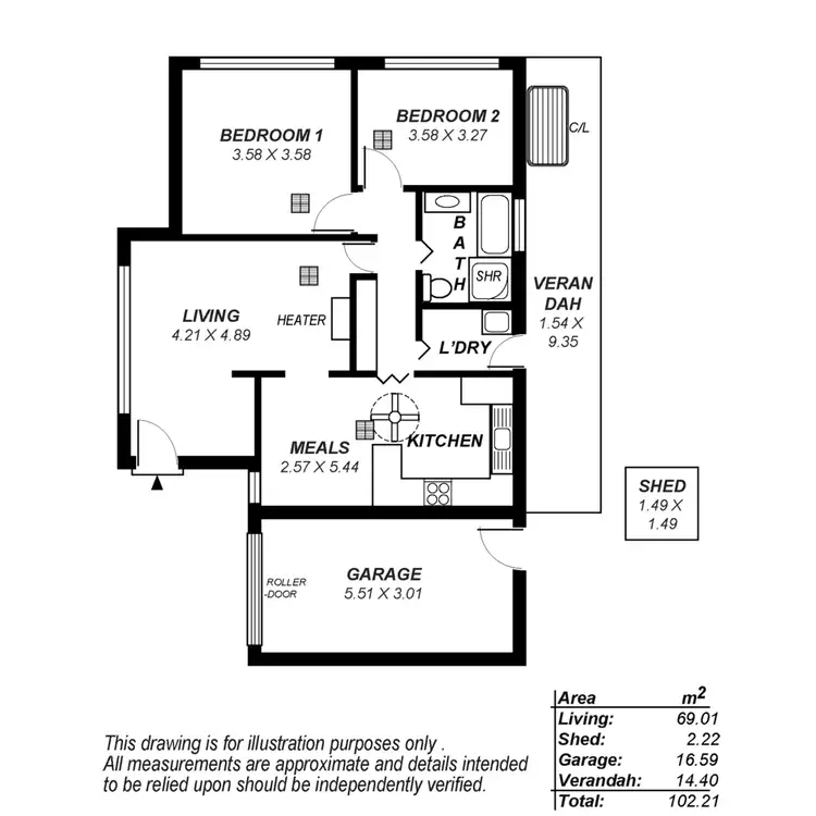 Floorplan of Homely unit listing, 4/1 Gum Tree Drive, Hope Valley SA 5090