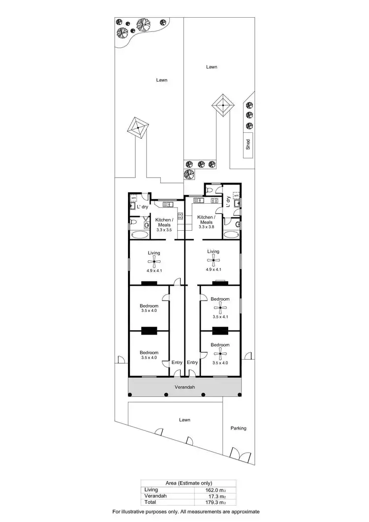 Floorplan of Homely house listing, 11 & 11a Neville Road, Thebarton SA 5031