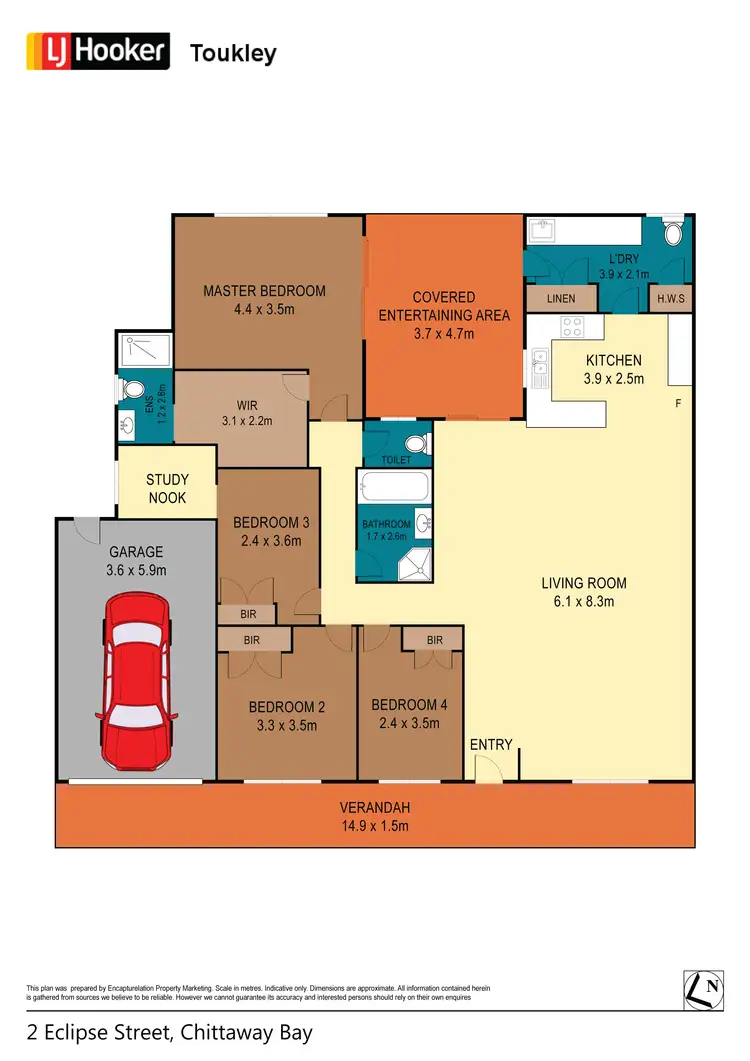 Floorplan of Homely house listing, 2 Eclipse Street, Chittaway Bay NSW 2261