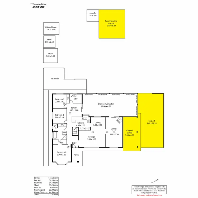 Floorplan of Homely house listing, 17 Stevens Drive, Angle Vale SA 5117