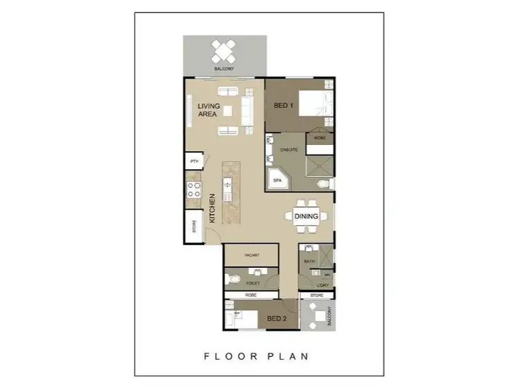 Floorplan of Homely apartment listing, 4/77 Arlington Esplanade, Clifton Beach QLD 4879