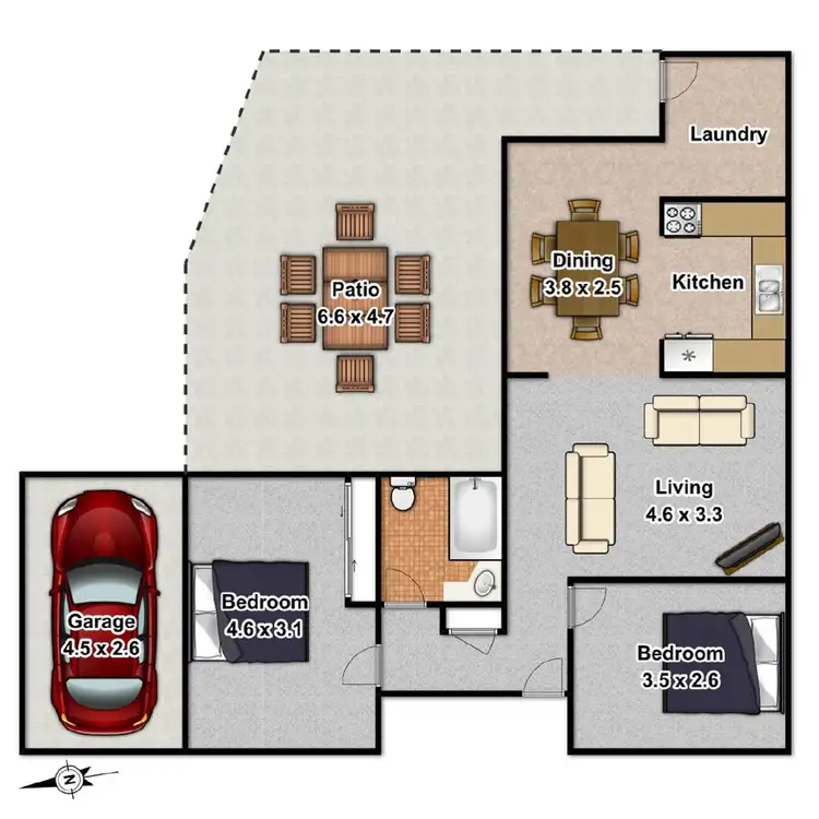Floorplan of Homely house listing, 208 Bloomfield Street, Cleveland QLD 4163