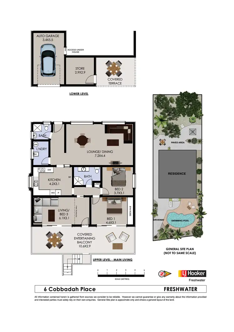 Floorplan of Homely house listing, 6 Cobbadah Place, Freshwater NSW 2096