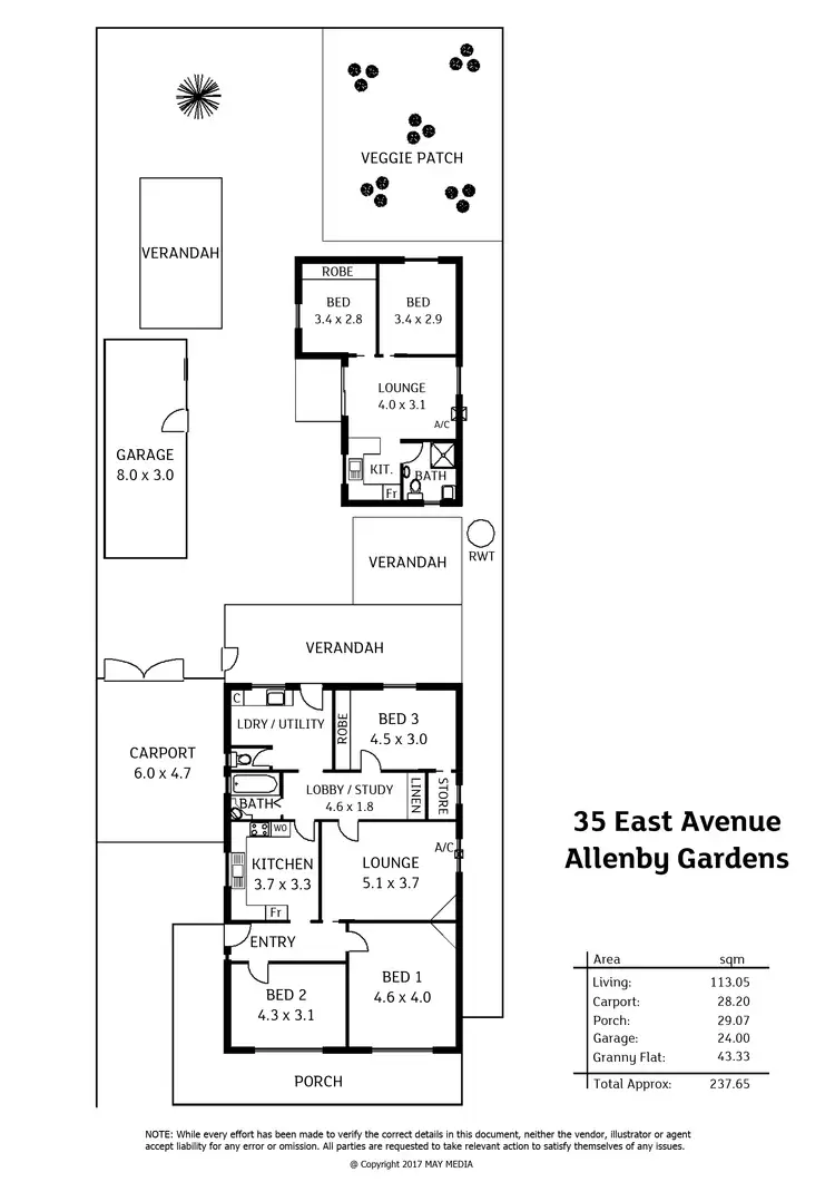 Floorplan of Homely house listing, 35 East Avenue, Allenby Gardens SA 5009